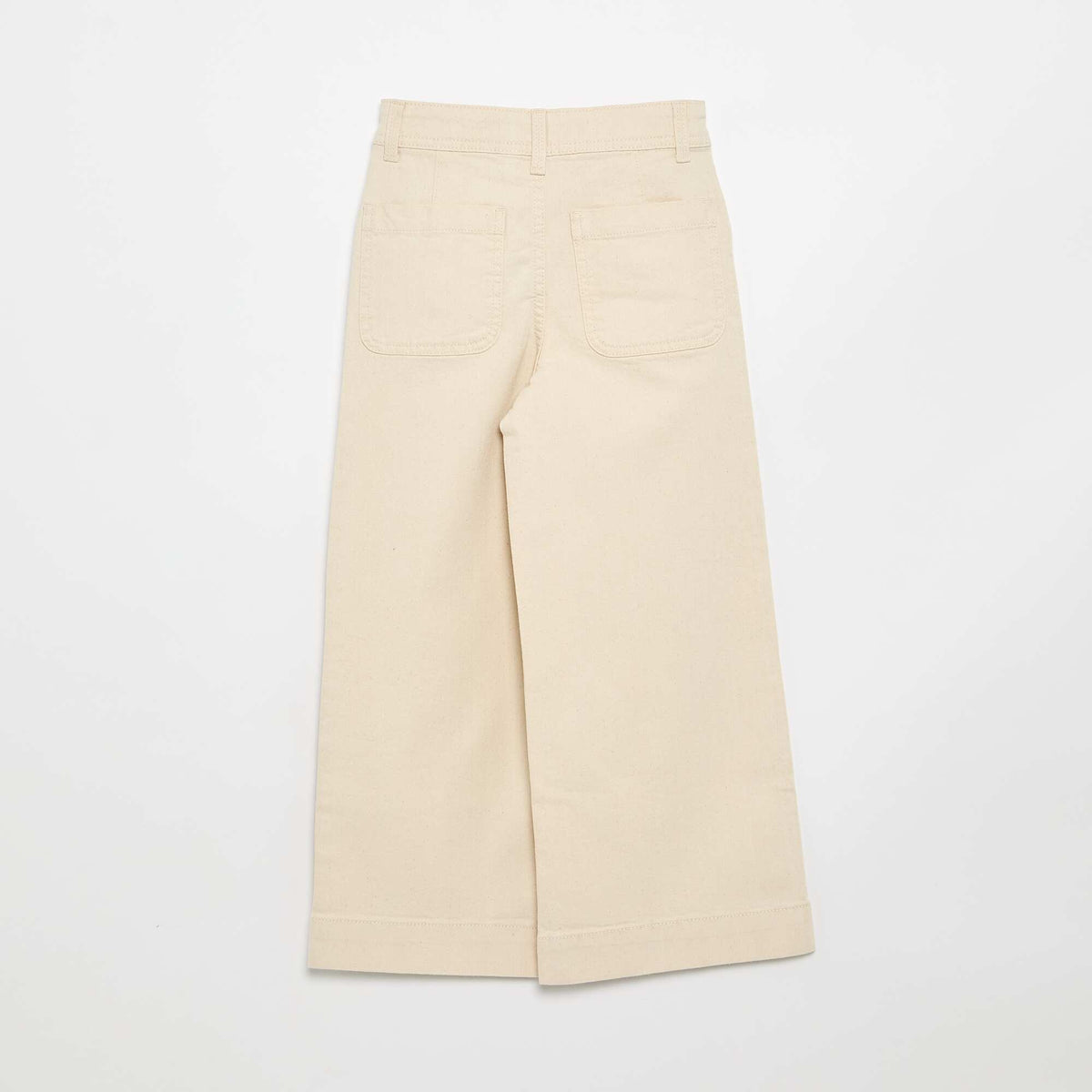 Pantalon wide leg fit / coupe large BLANC