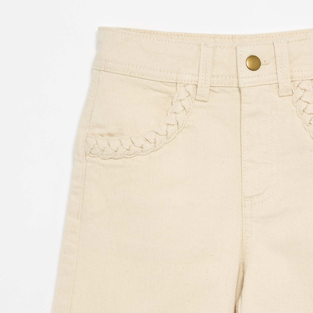 Pantalon wide leg fit / coupe large BLANC