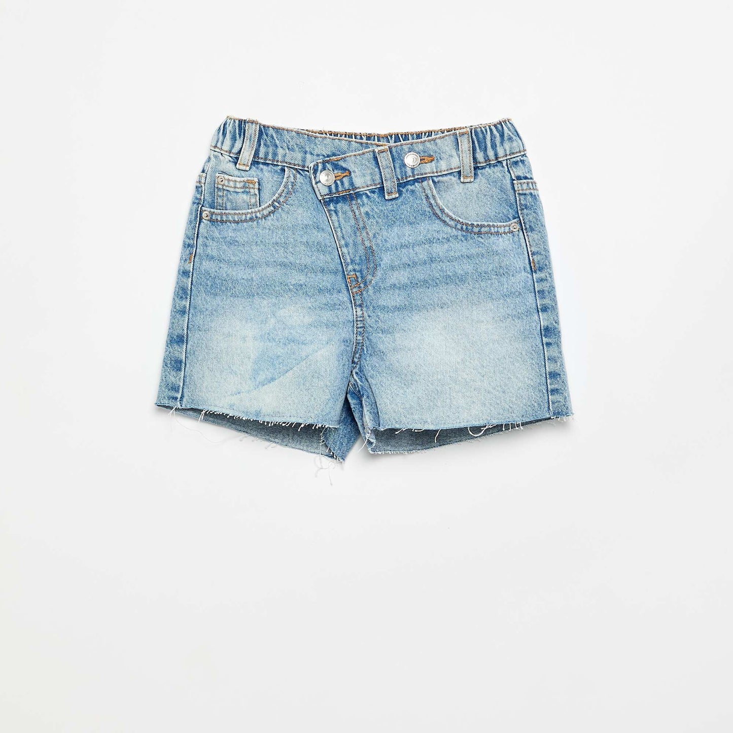 Short denim à enfiler BLEU