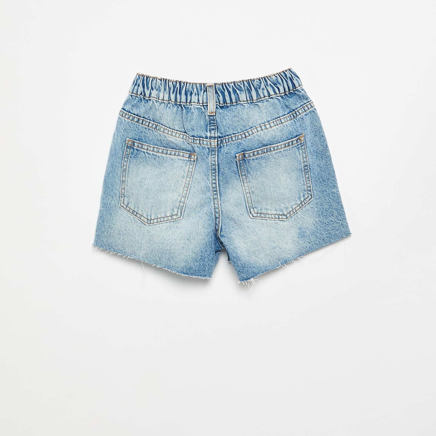 Short denim à enfiler BLEU