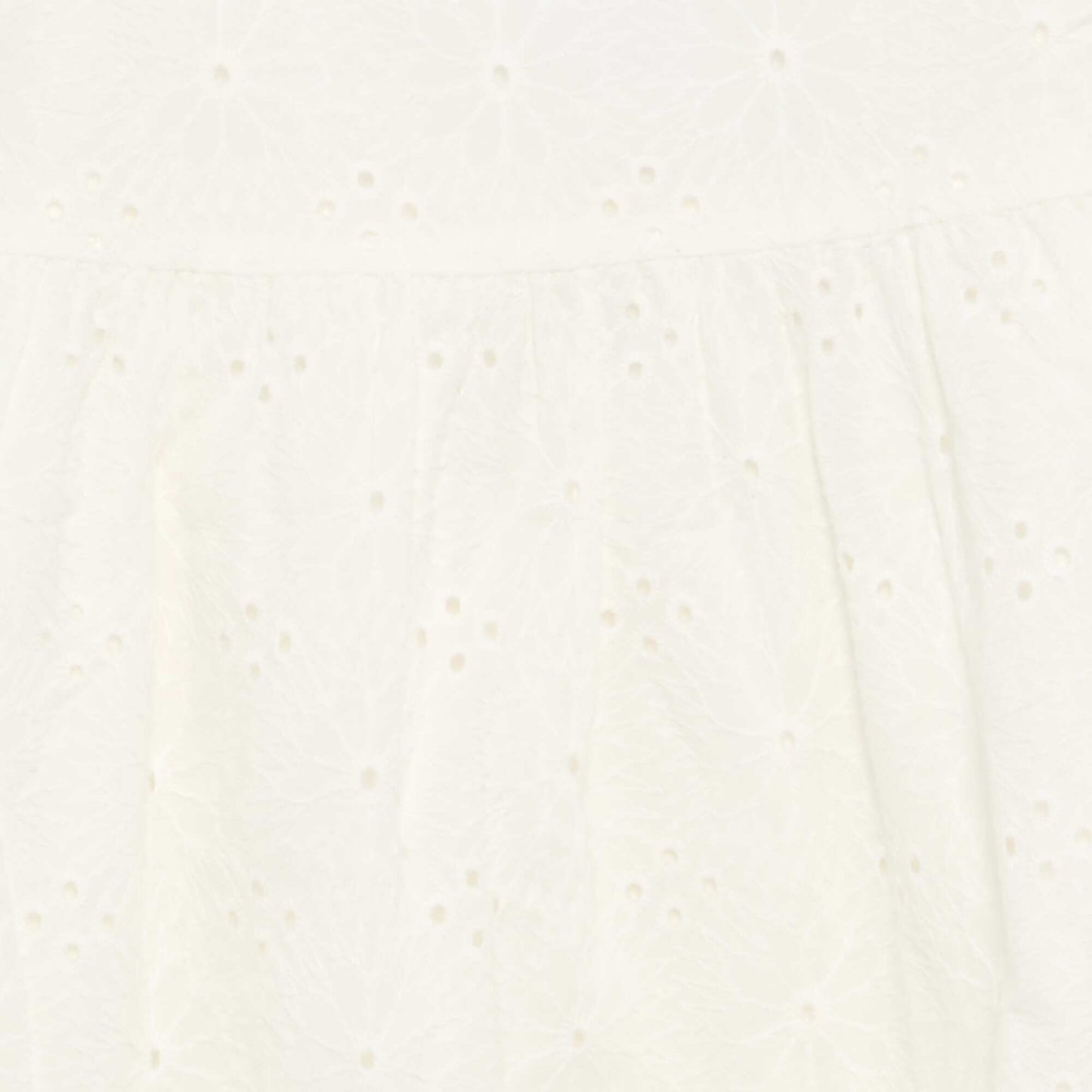 Robe à bretelles et broderies anglaises BLANC