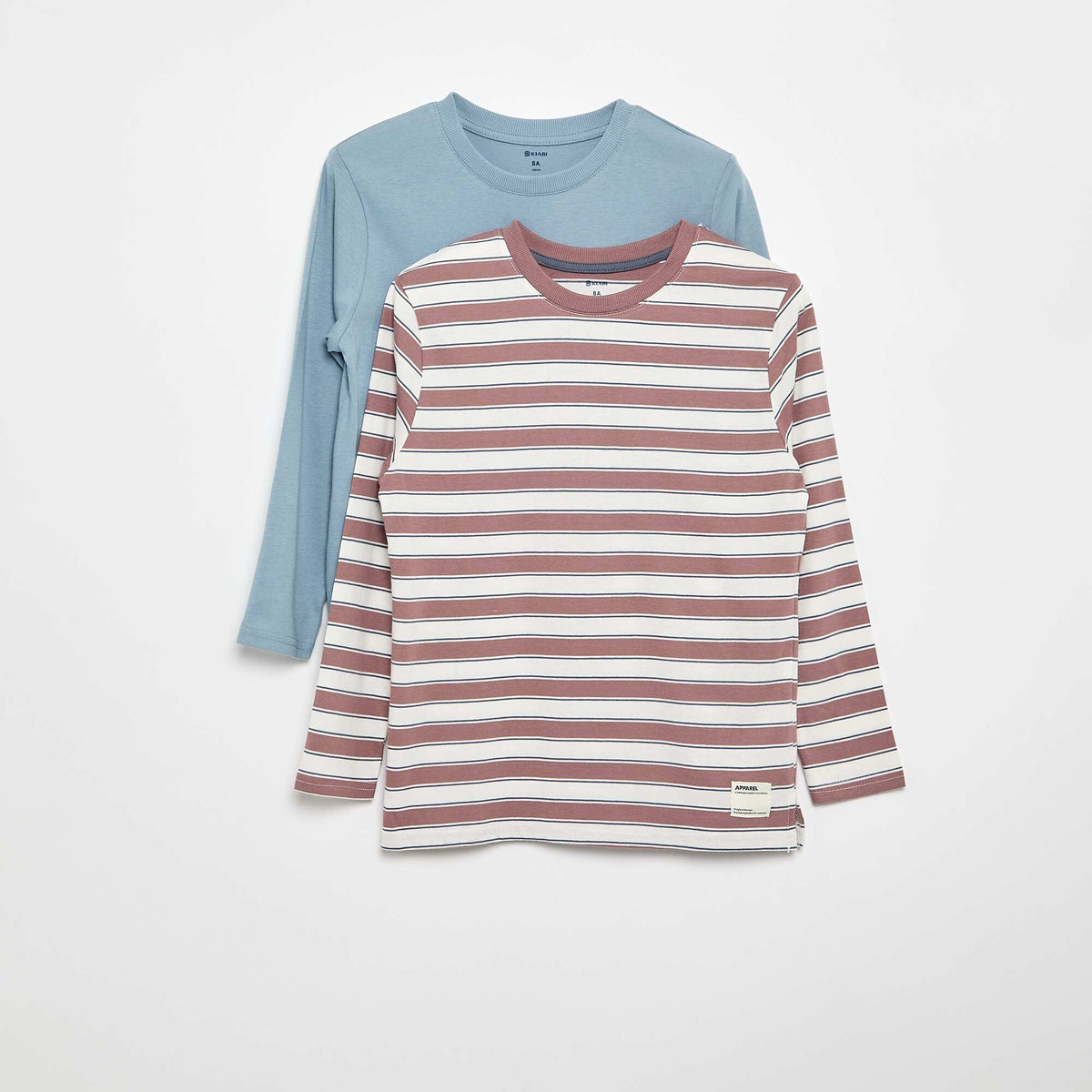 Lot de 2 T-shirts à manches longues ROSE