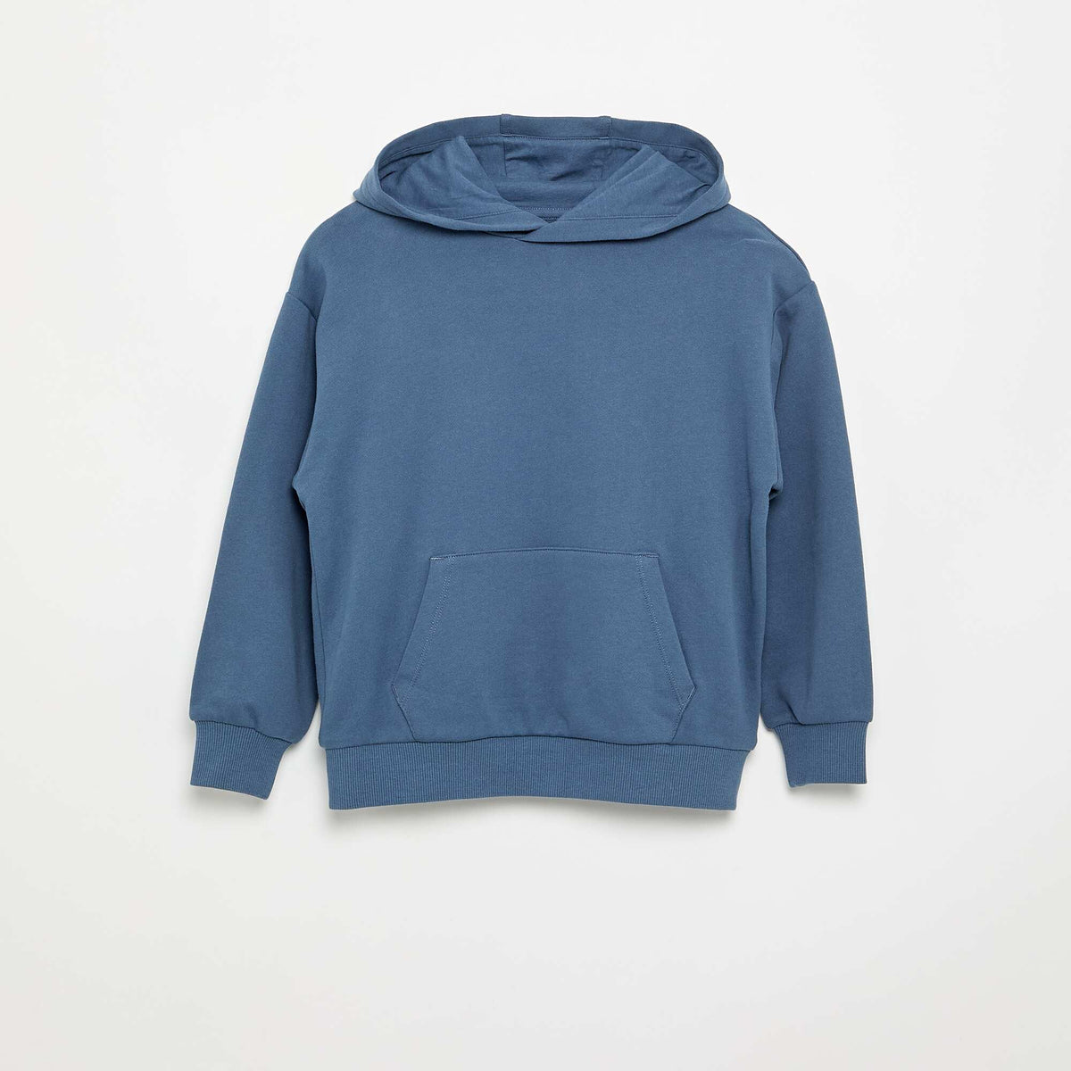 Sweat à capuche avec poche kangourou BLEU
