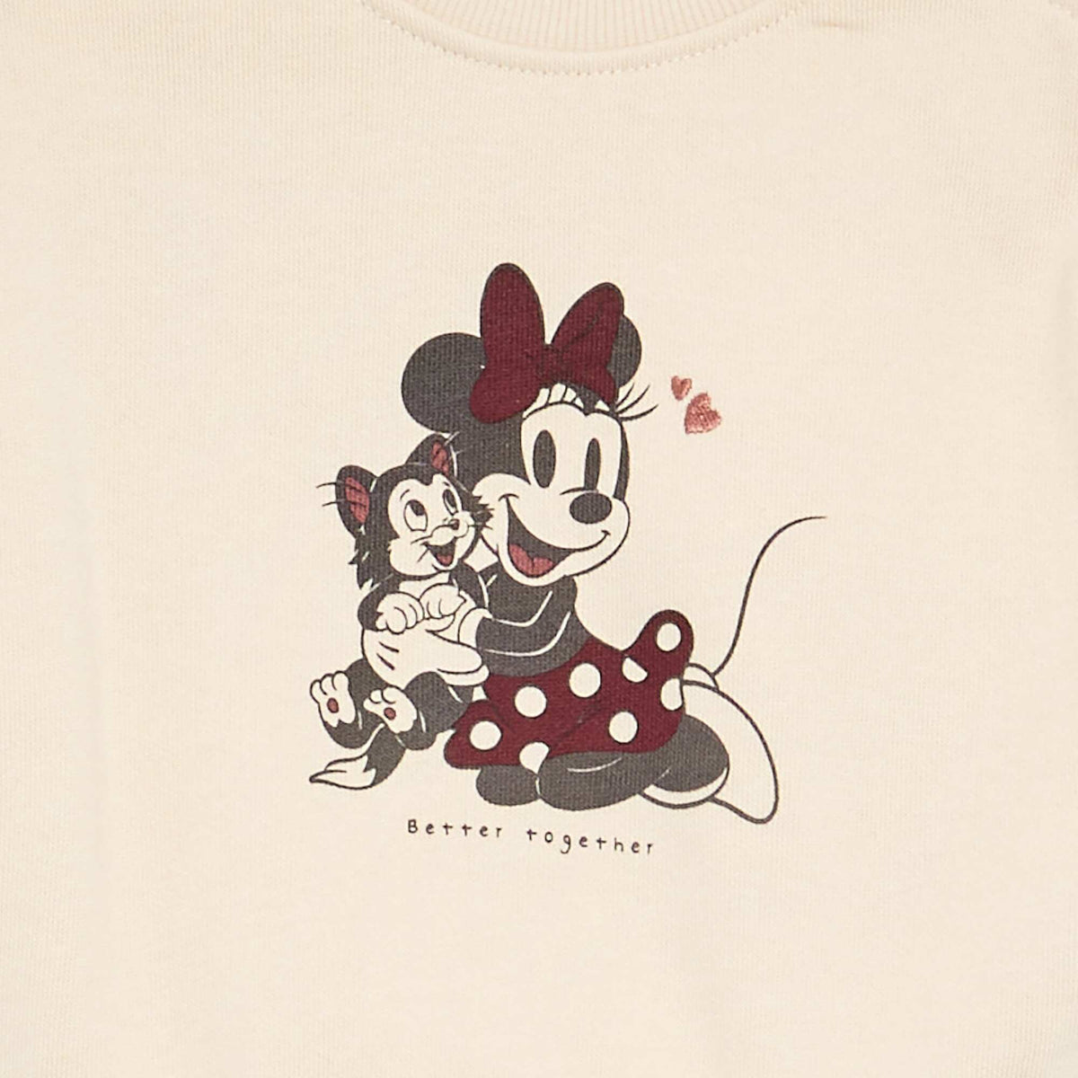Sweat à manches longues avec volants aux épaules BEIGE