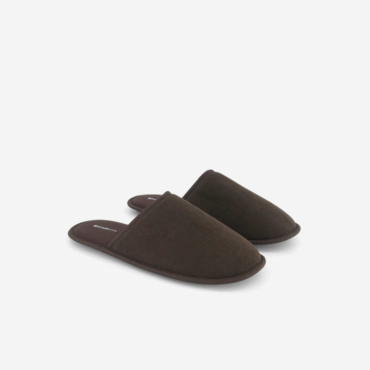 Chaussons mules unis MARRON