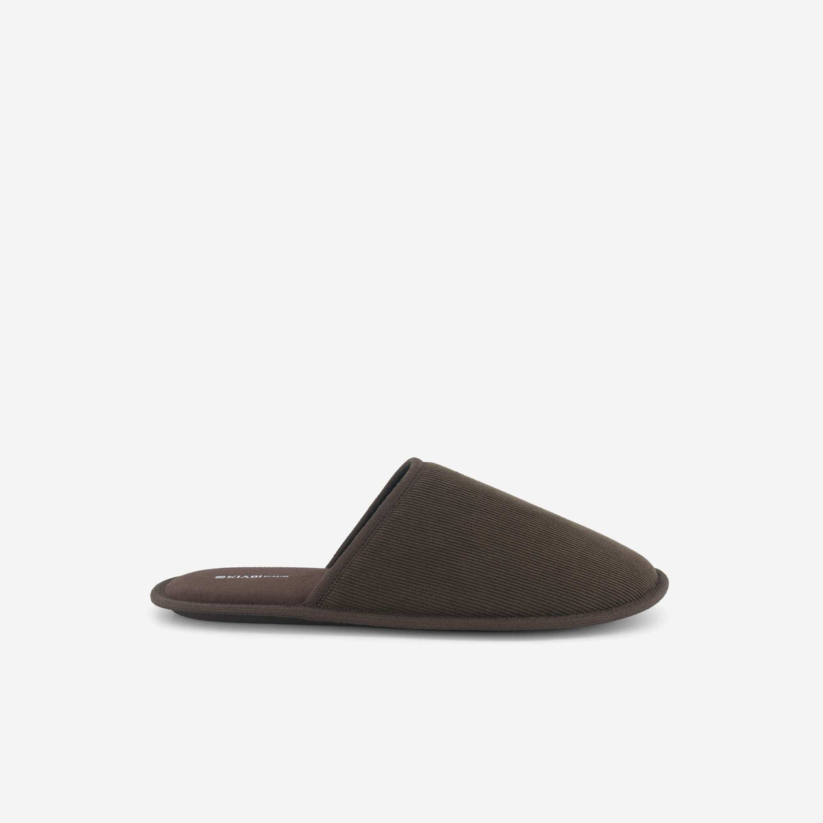 Chaussons mules unis MARRON