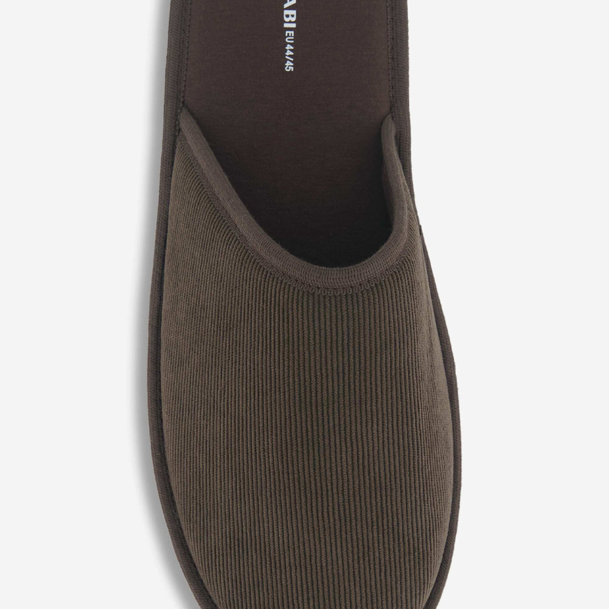 Chaussons mules unis MARRON