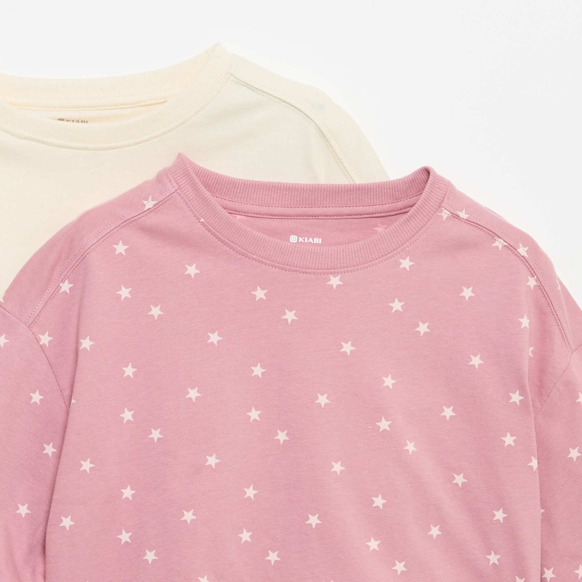 Lot de 2 t-shirts à manches courtes VIOLET