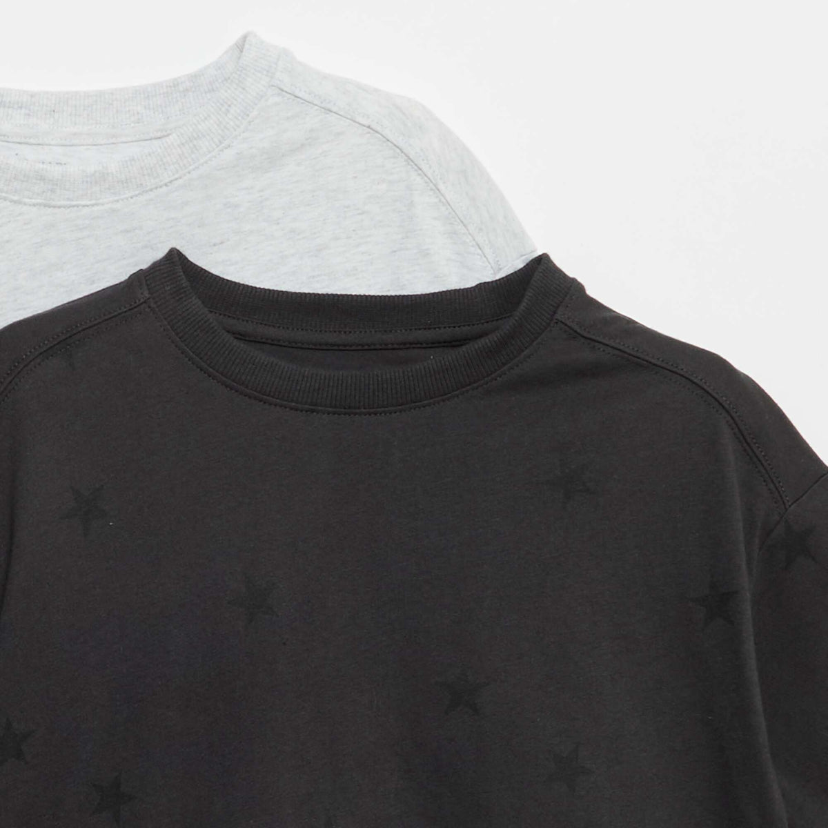 Lot de 2 t-shirts à manches courtes NOIR