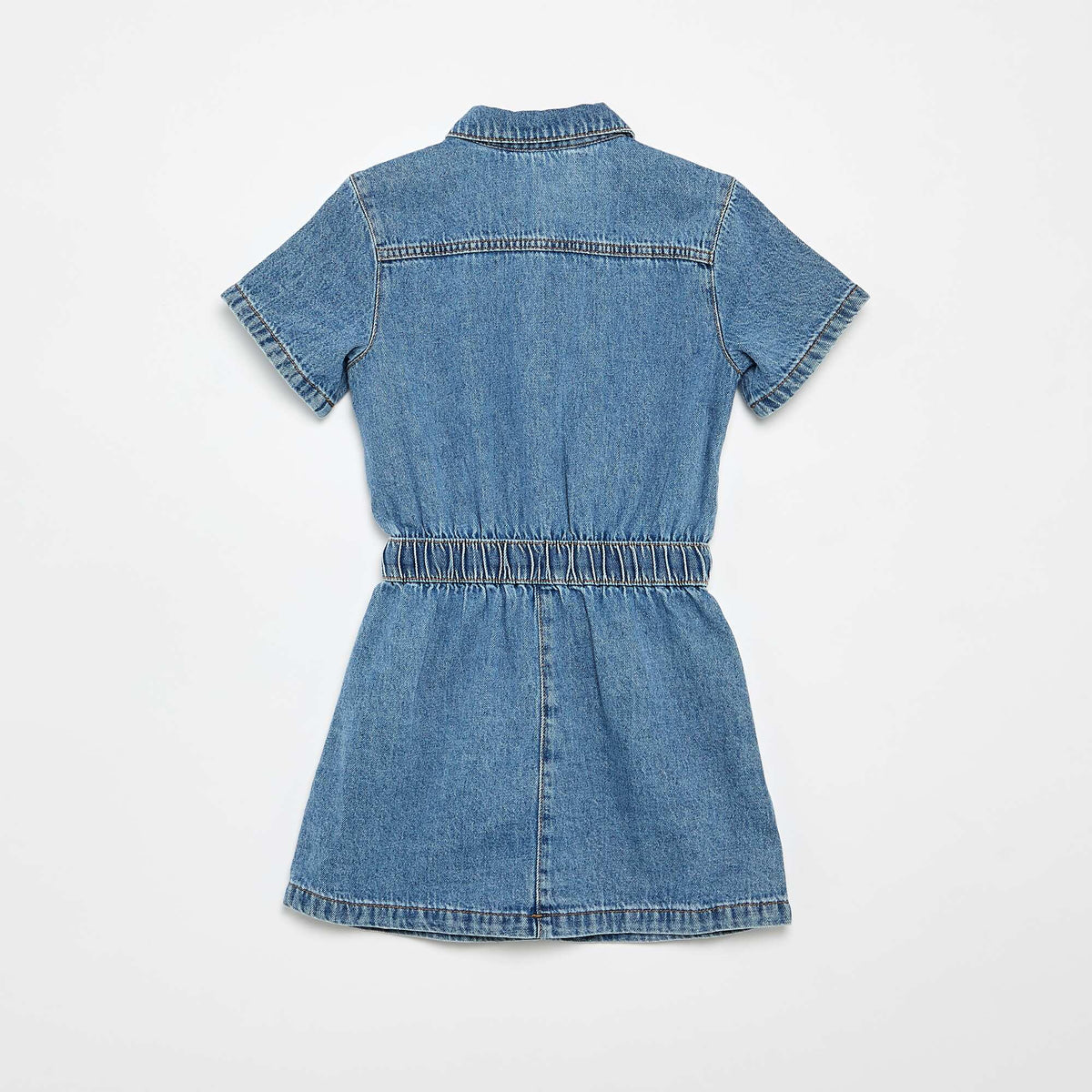 Robe denim coupe chemise BLEU