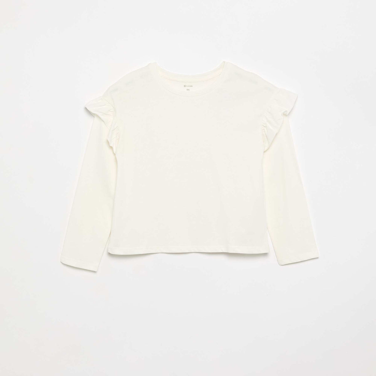 Lot de 2 T-shirts avec volants aux épaules ROSE PâLE