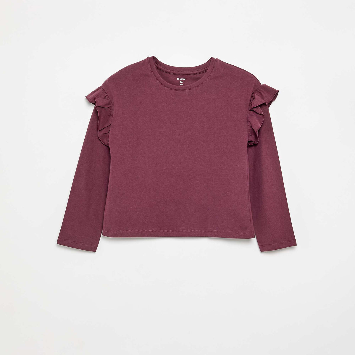Lot de 2 T-shirts avec volants aux épaules ROSE