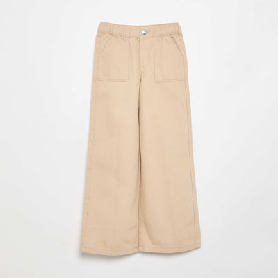 Pantalon wide leg - Size - BEIGE