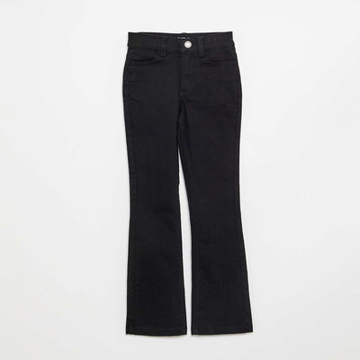 Pantalon en twill taille ajustable NOIR