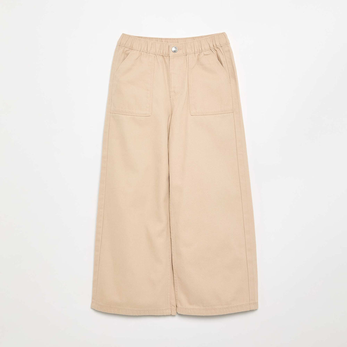 Pantalon en coton size + BEIGE