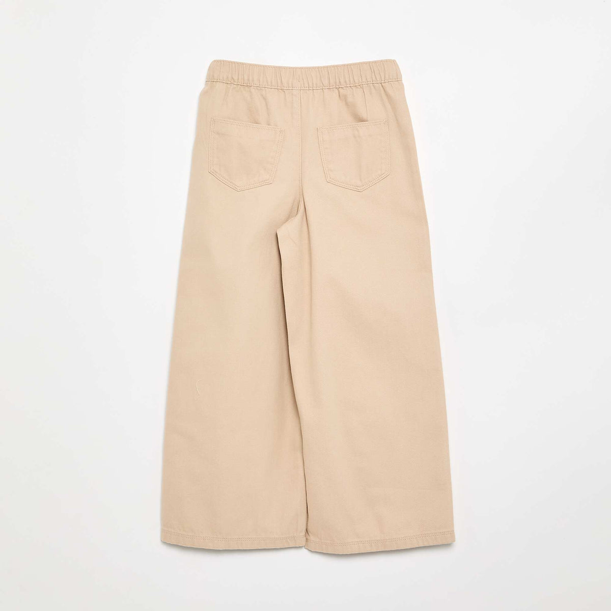 Pantalon en coton size + BEIGE