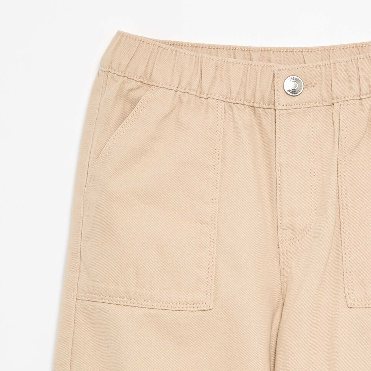 Pantalon en coton size + BEIGE