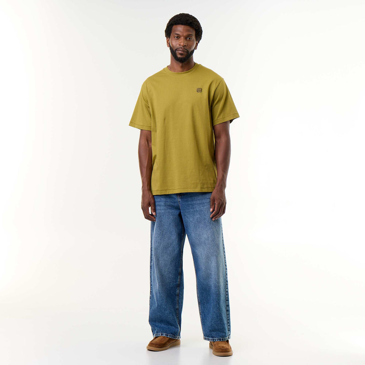 Tee-shirt uni à manches courtes confort fit - Kiabi VERT