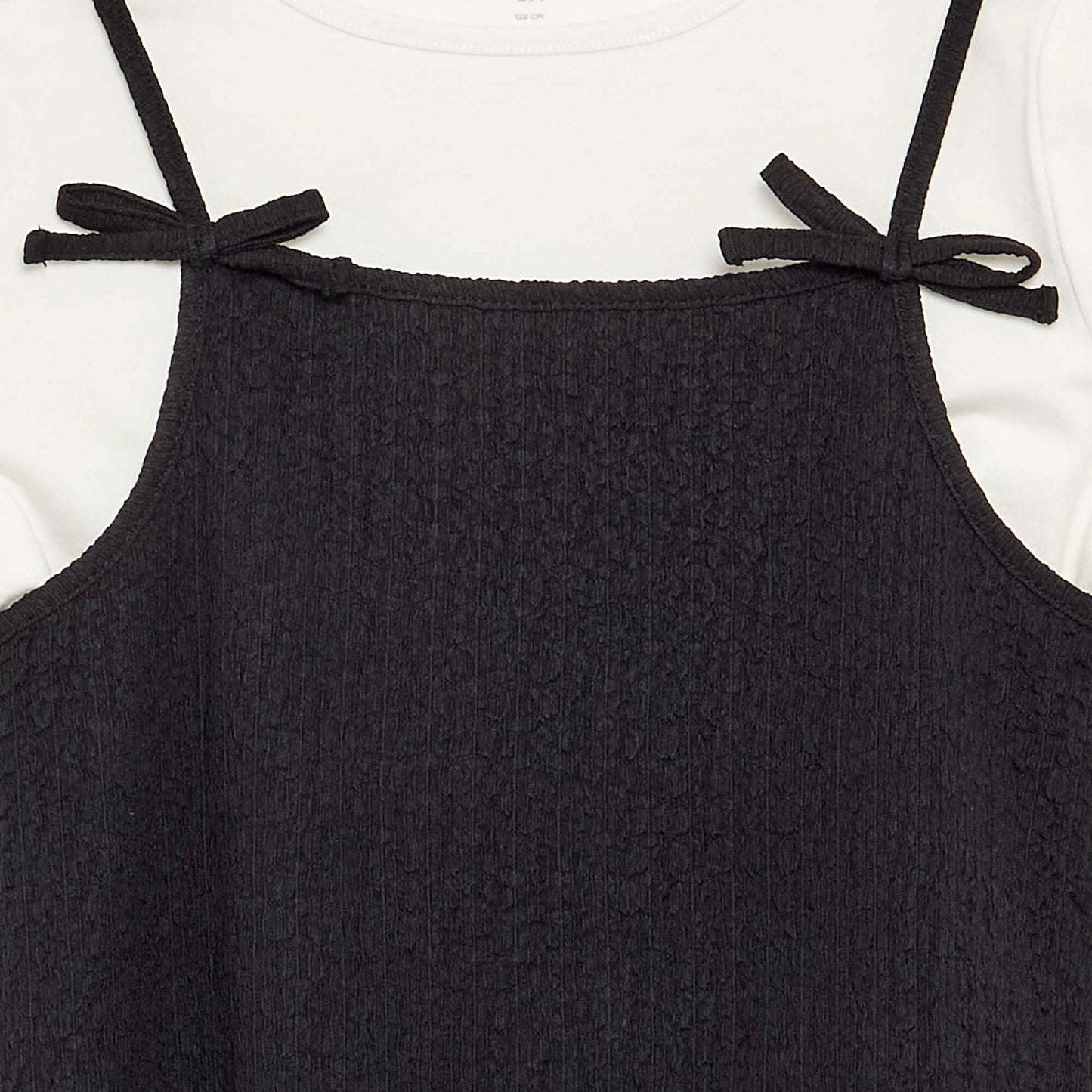 Ensemble robe à fines bretelles + t-shirt - 2 pièces NOIR