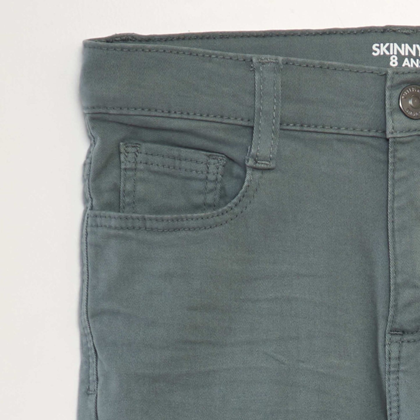 Jean skinny   5 poches Vert