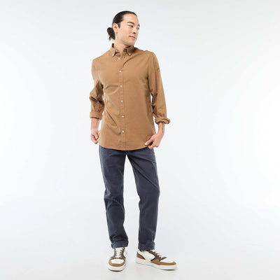 Pantalon chino slim BLEU