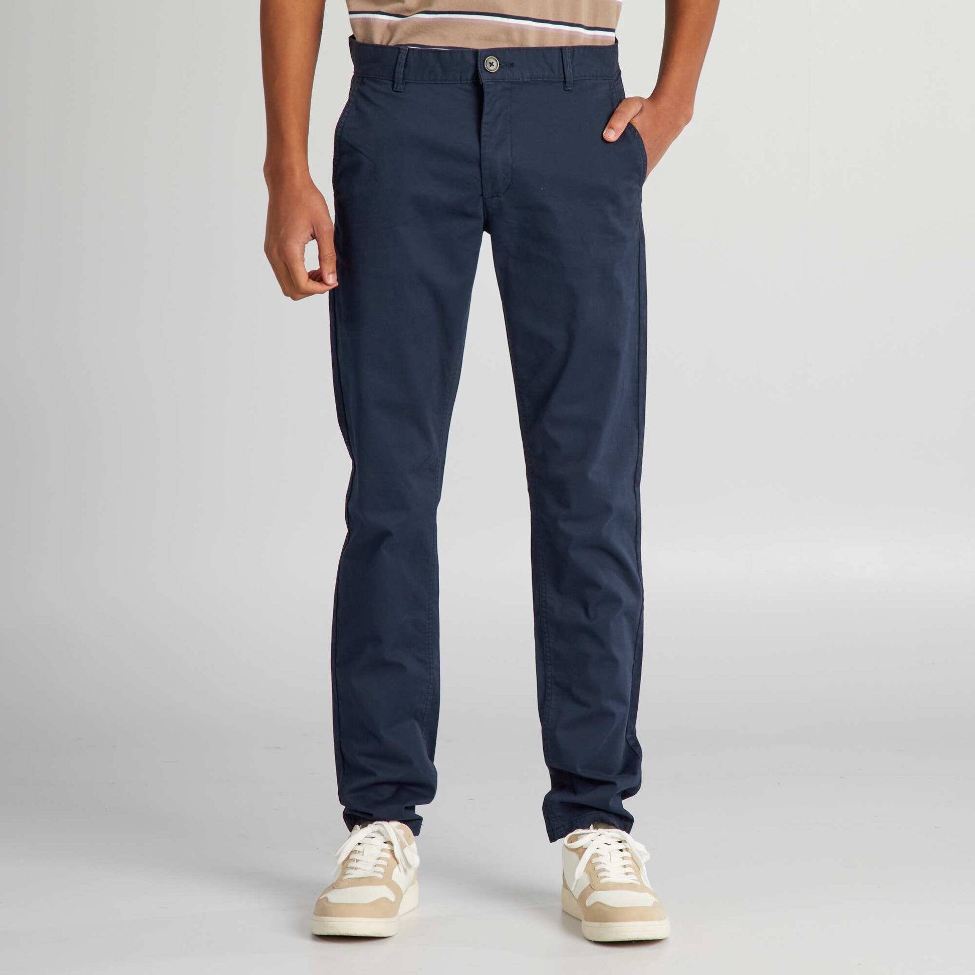 Chino slim L36 +1m90 BLEU MARINE
