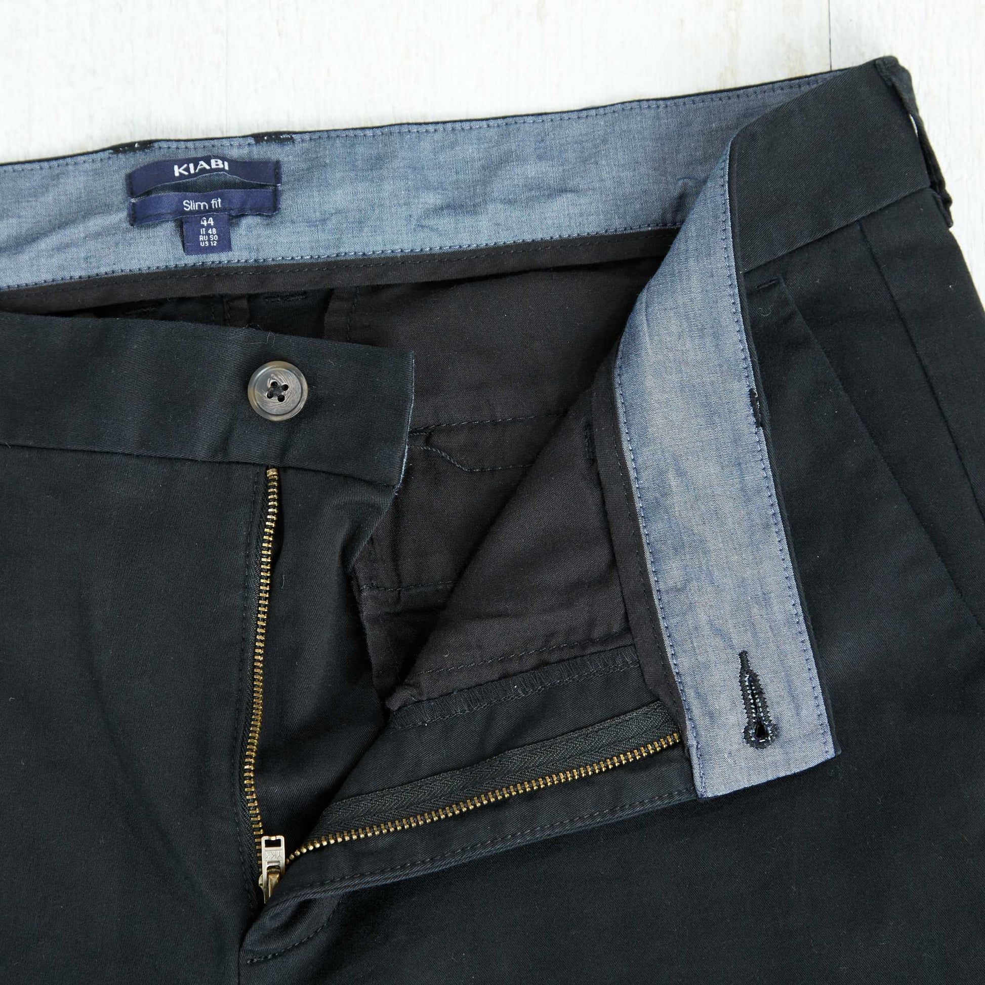 Chino slim L36 +1m90 NOIR