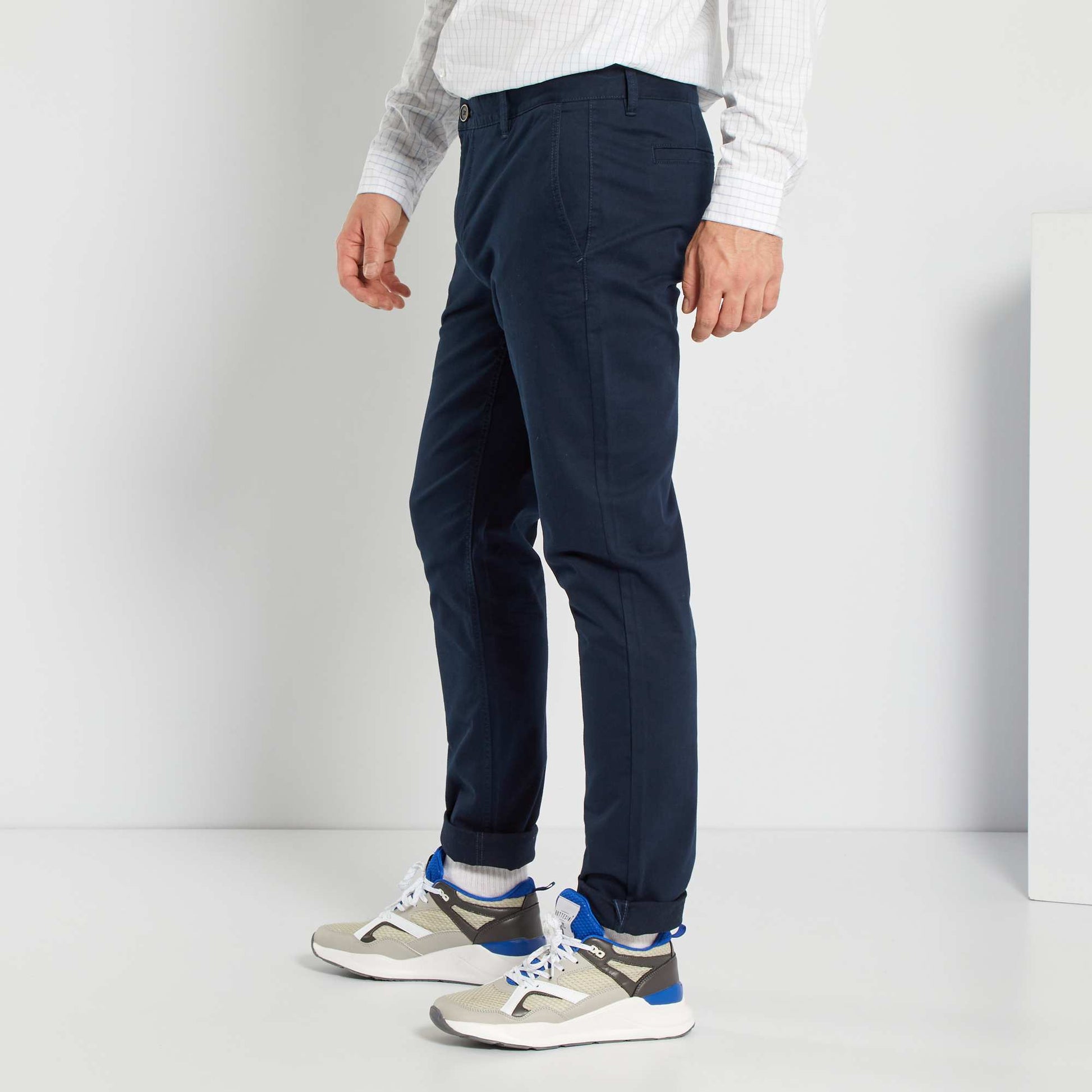 Chino slim L38 +2m BLEU MARINE