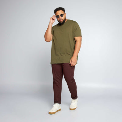 Chino slim - L32 ROUGE BORDEAUX