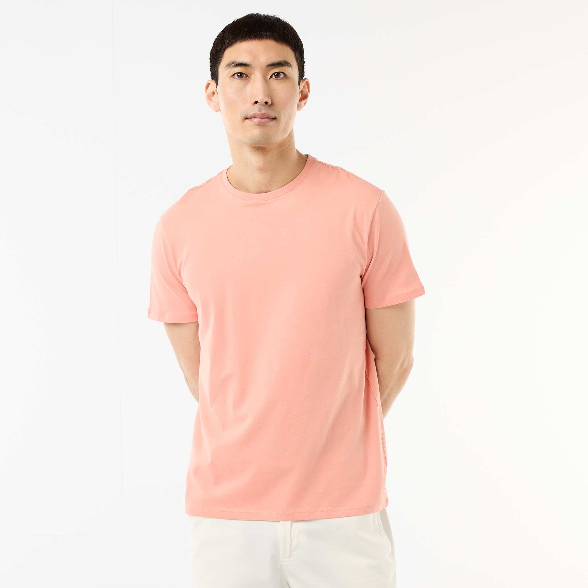 T-shirt droit en jersey uni ORANGE