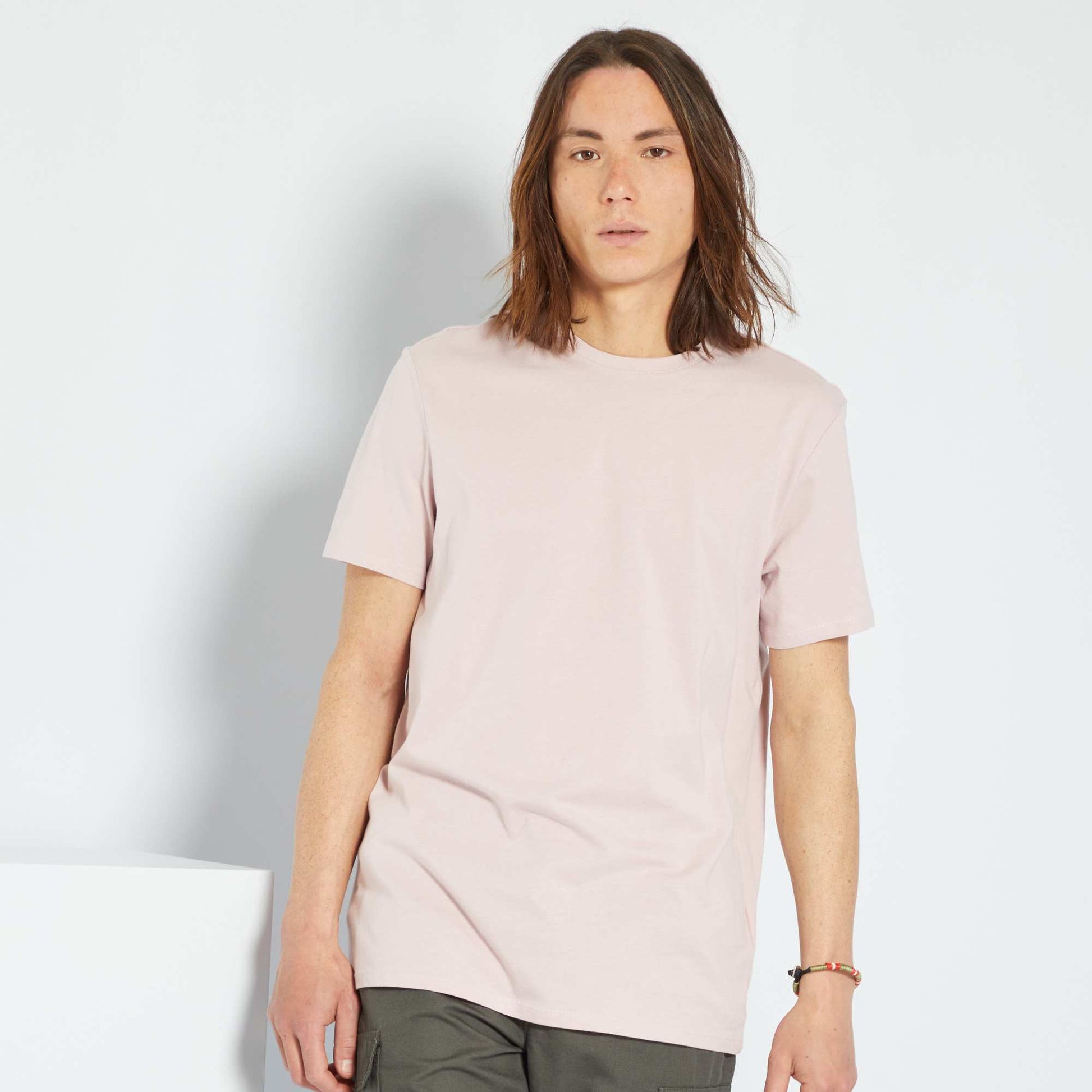 T-shirt droit en jersey uni LILAS