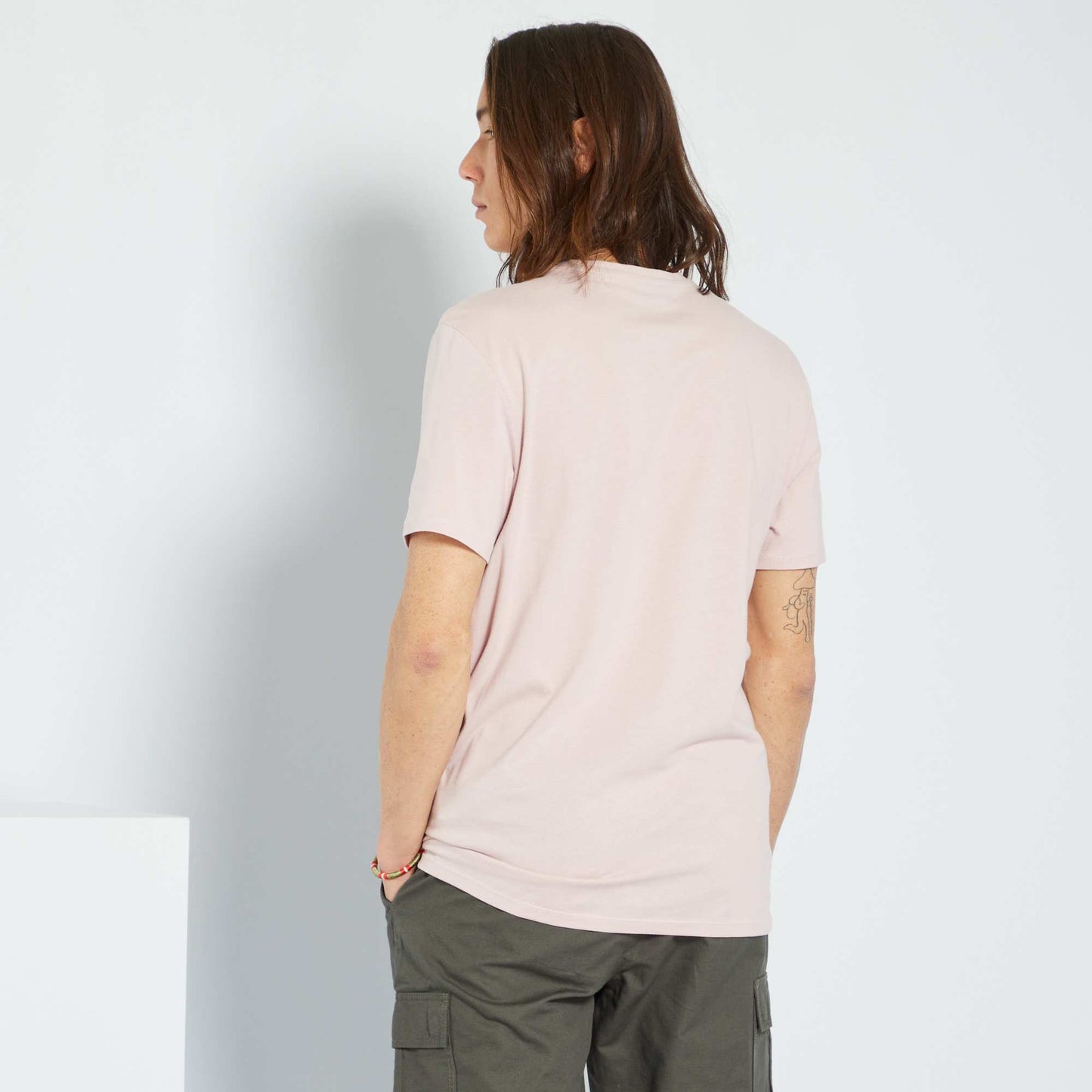 T-shirt droit en jersey uni LILAS