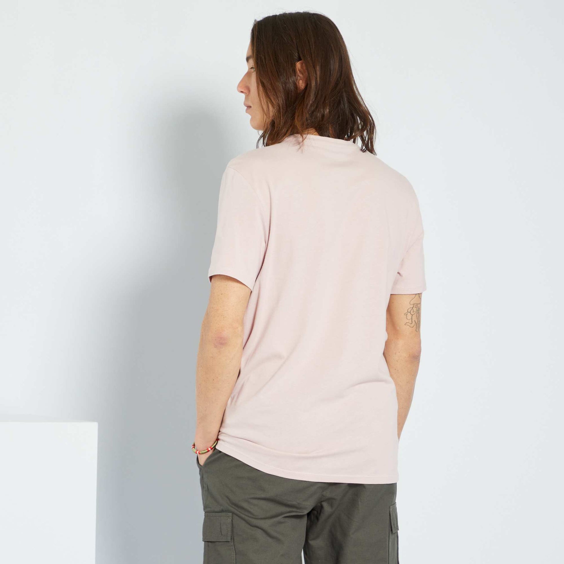 T-shirt droit en jersey uni LILAS
