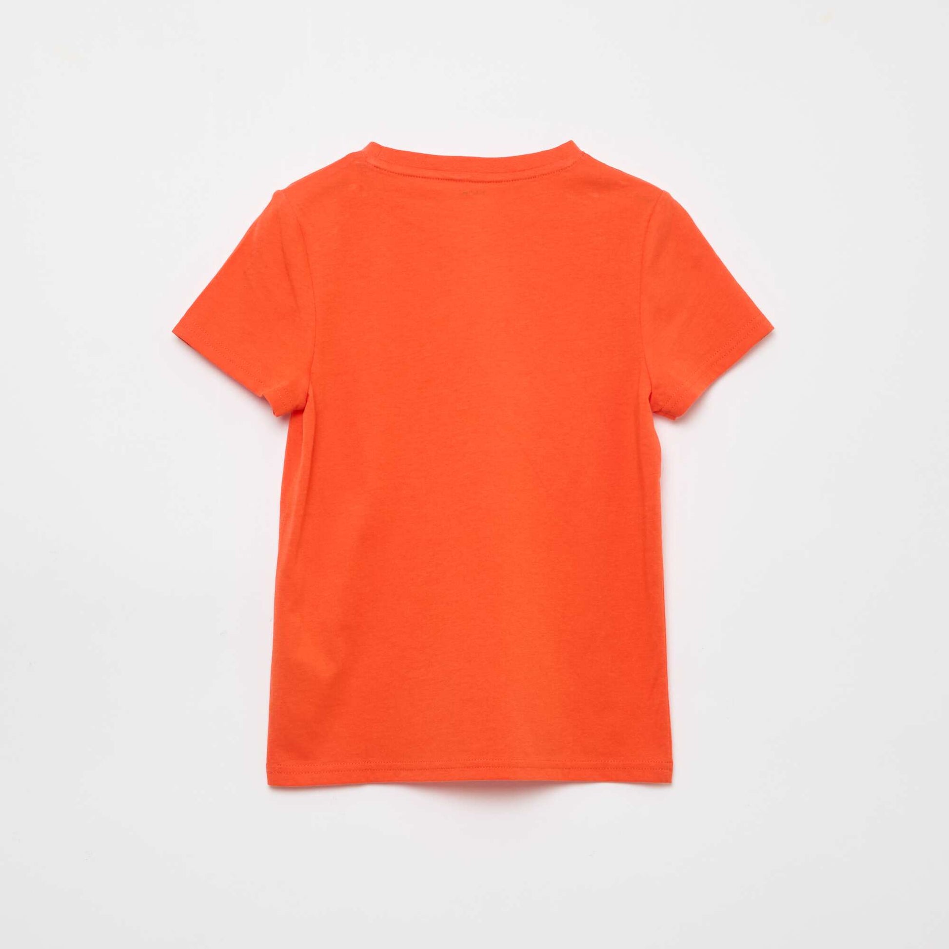 T-shirt basique en jersey uni ORANGE