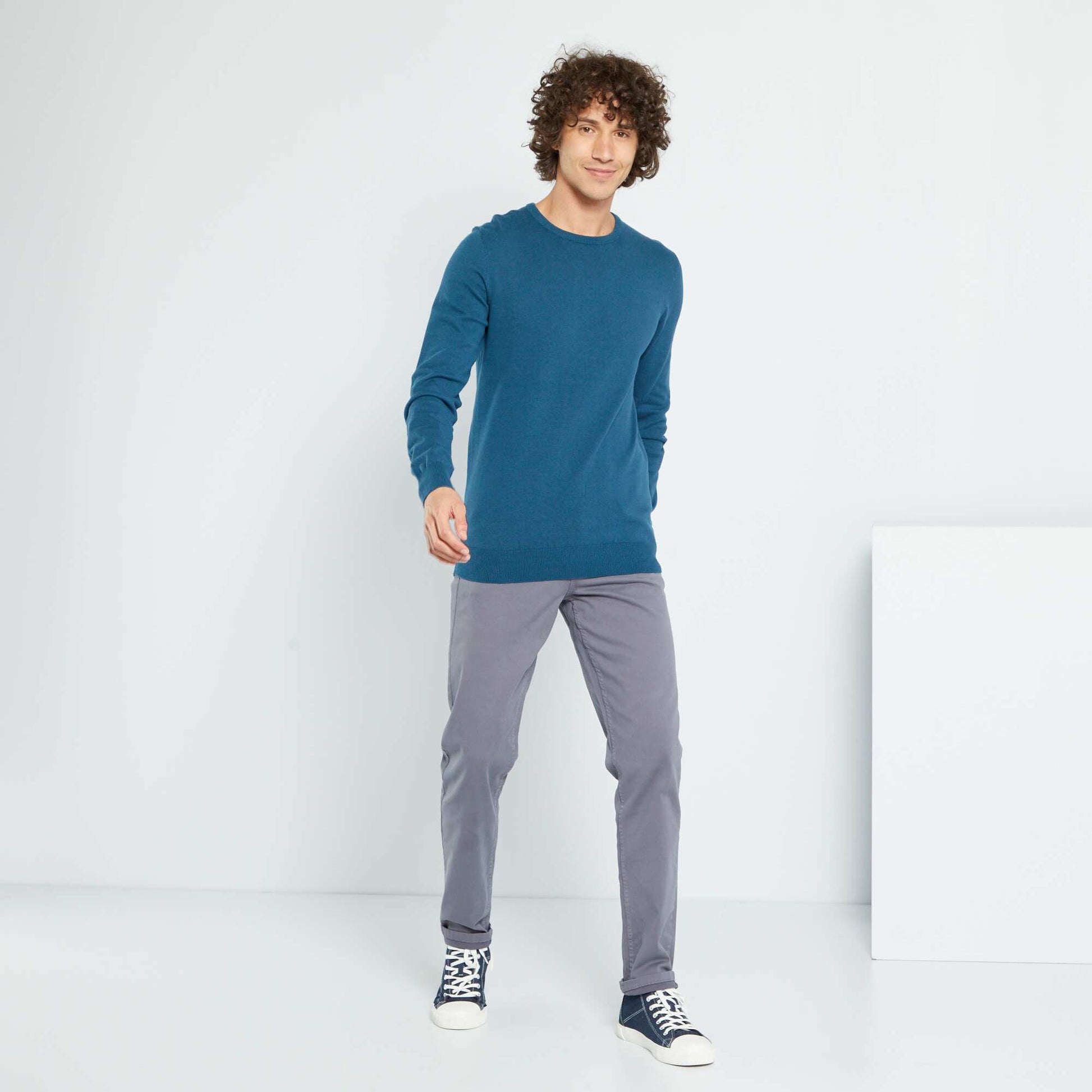 Chino slim 5 poches - L32 GRIS