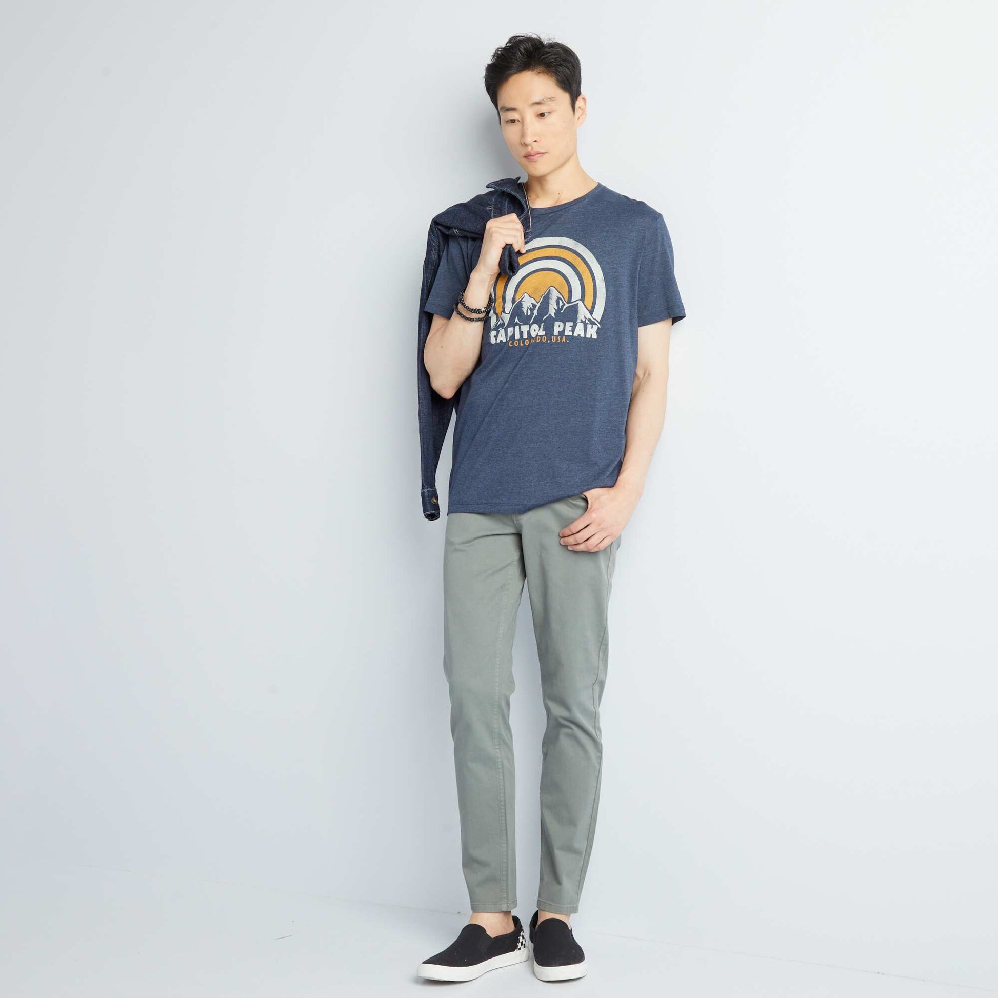 Chino slim 5 poches - L32 KAKI