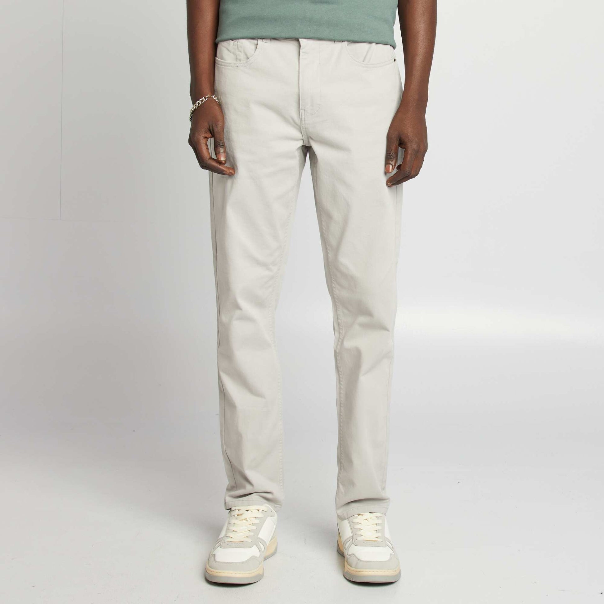 Chino slim 5 poches - L32 GRIS