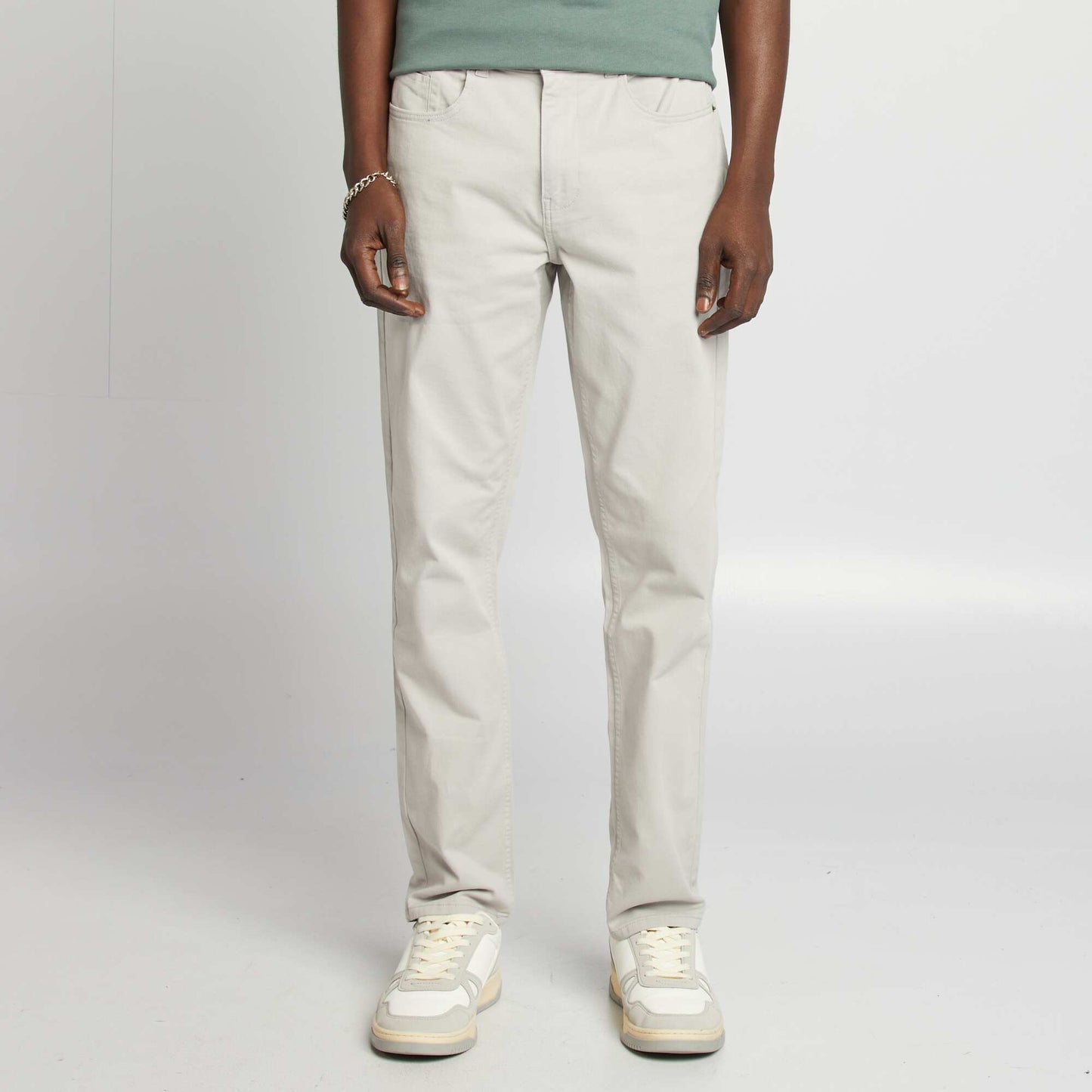 Chino slim 5 poches - L32 GRIS