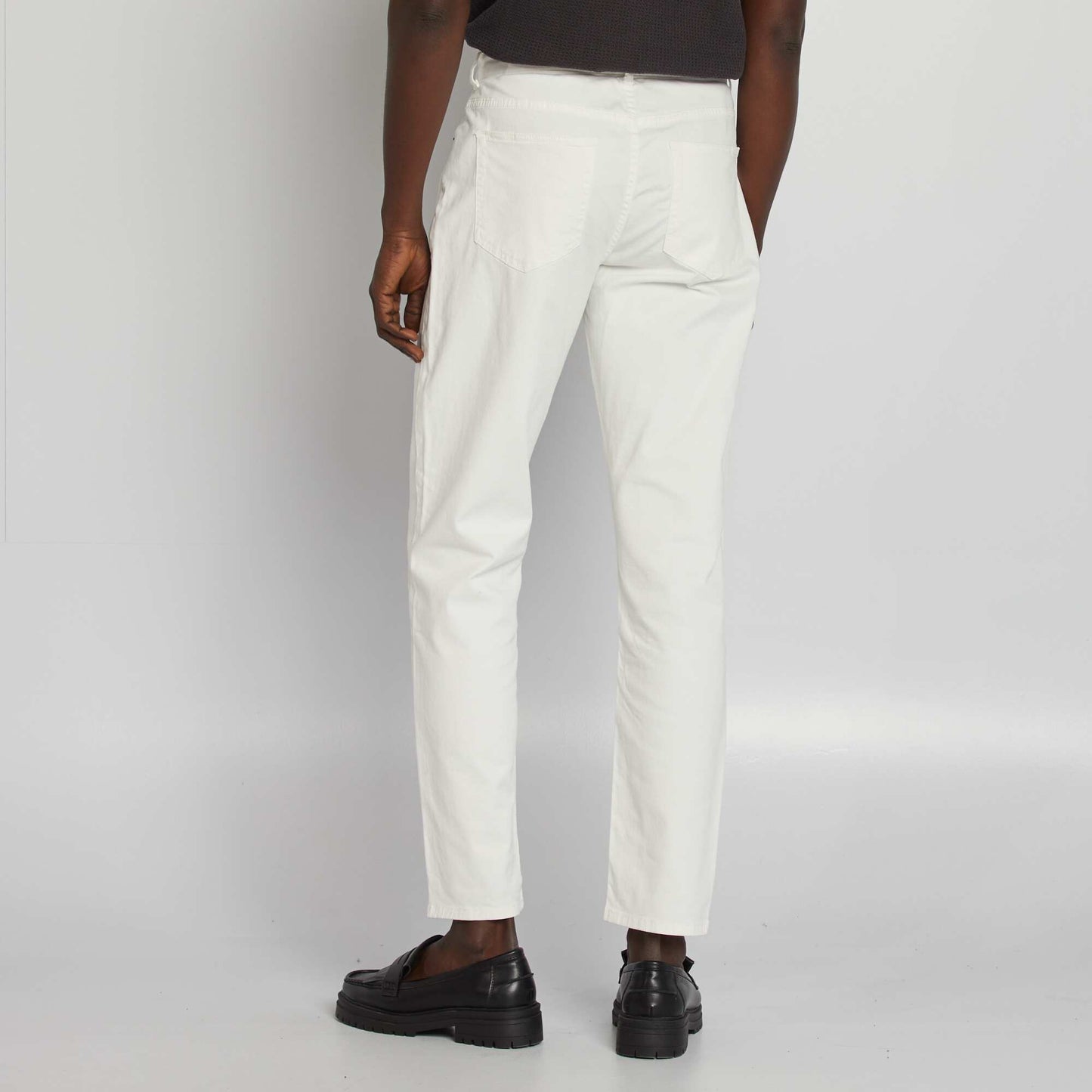 Chino slim 5 poches - L32 BLANC
