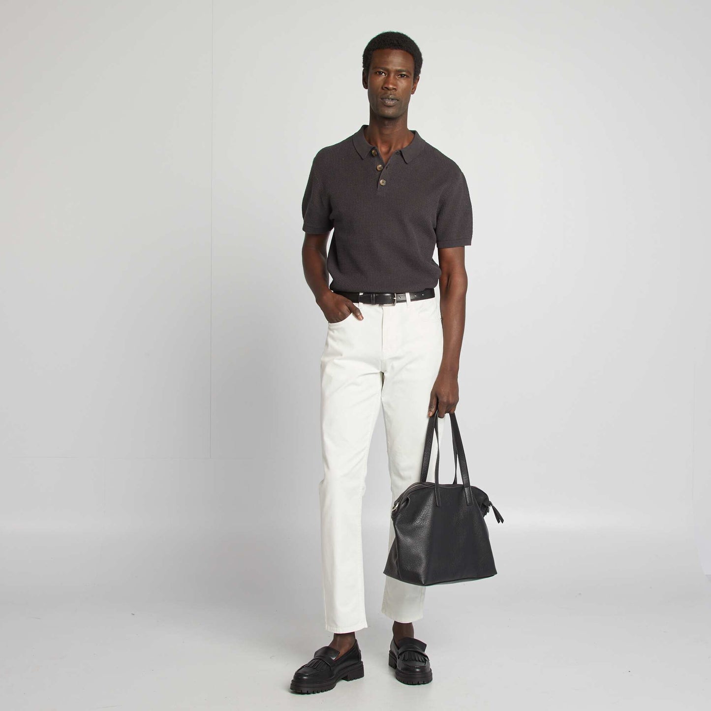Chino slim 5 poches - L32 BLANC