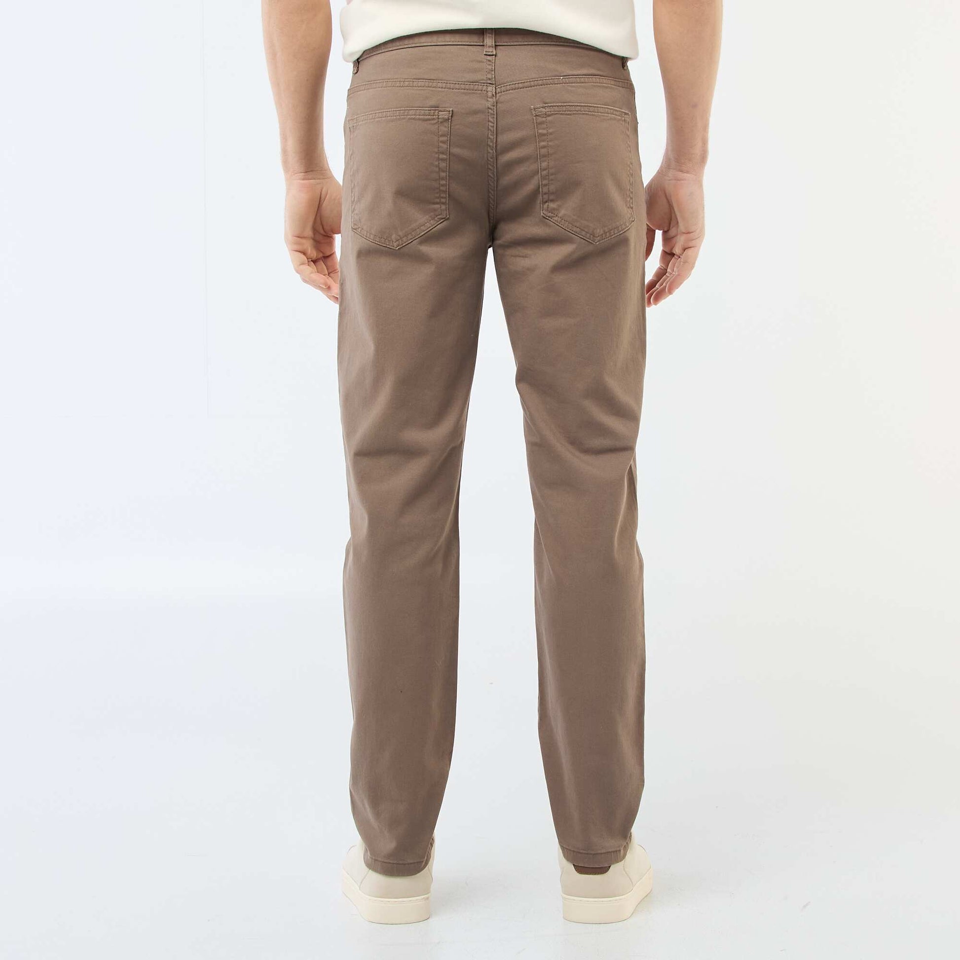 Chino slim 5 poches - L32 MARRON