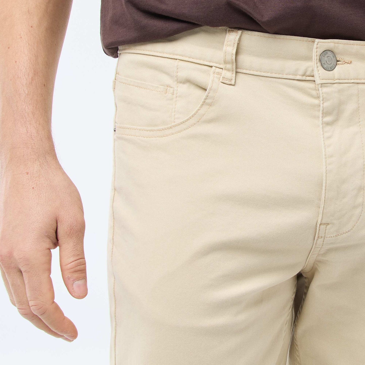 Chino slim 5 poches - L32 BEIGE