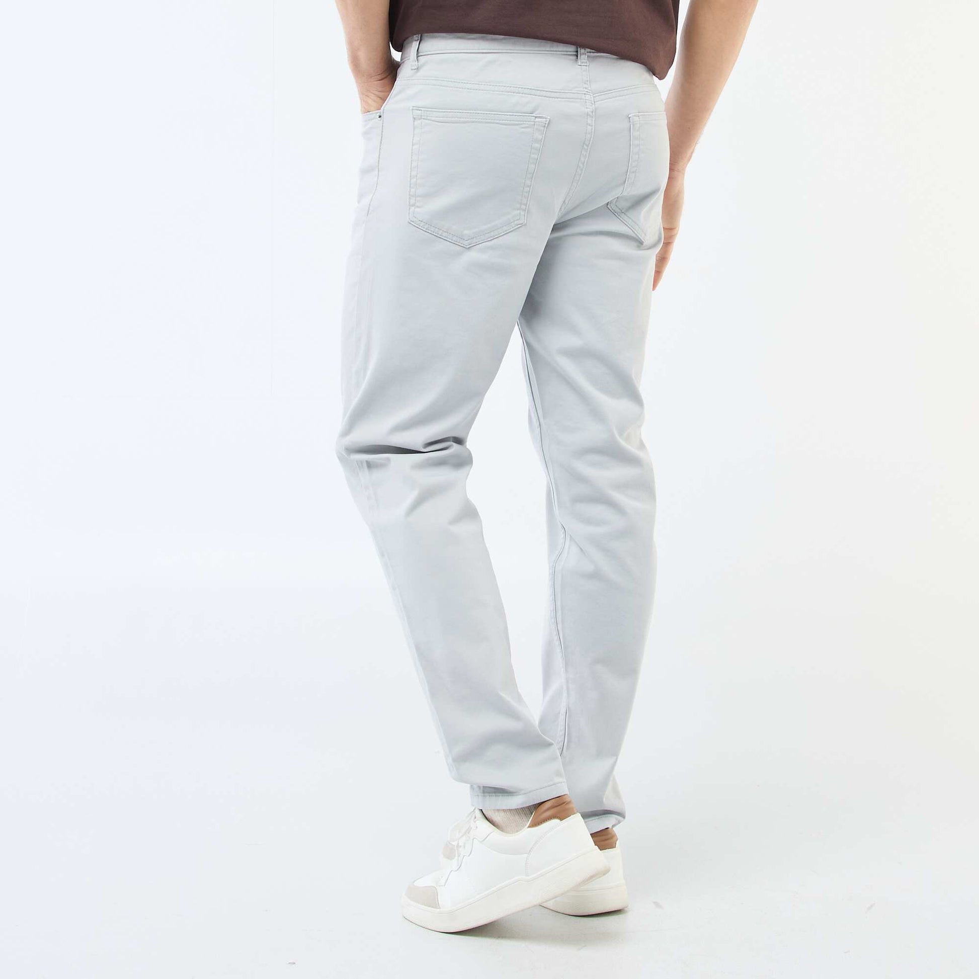 Chino slim 5 poches - L32 GRIS