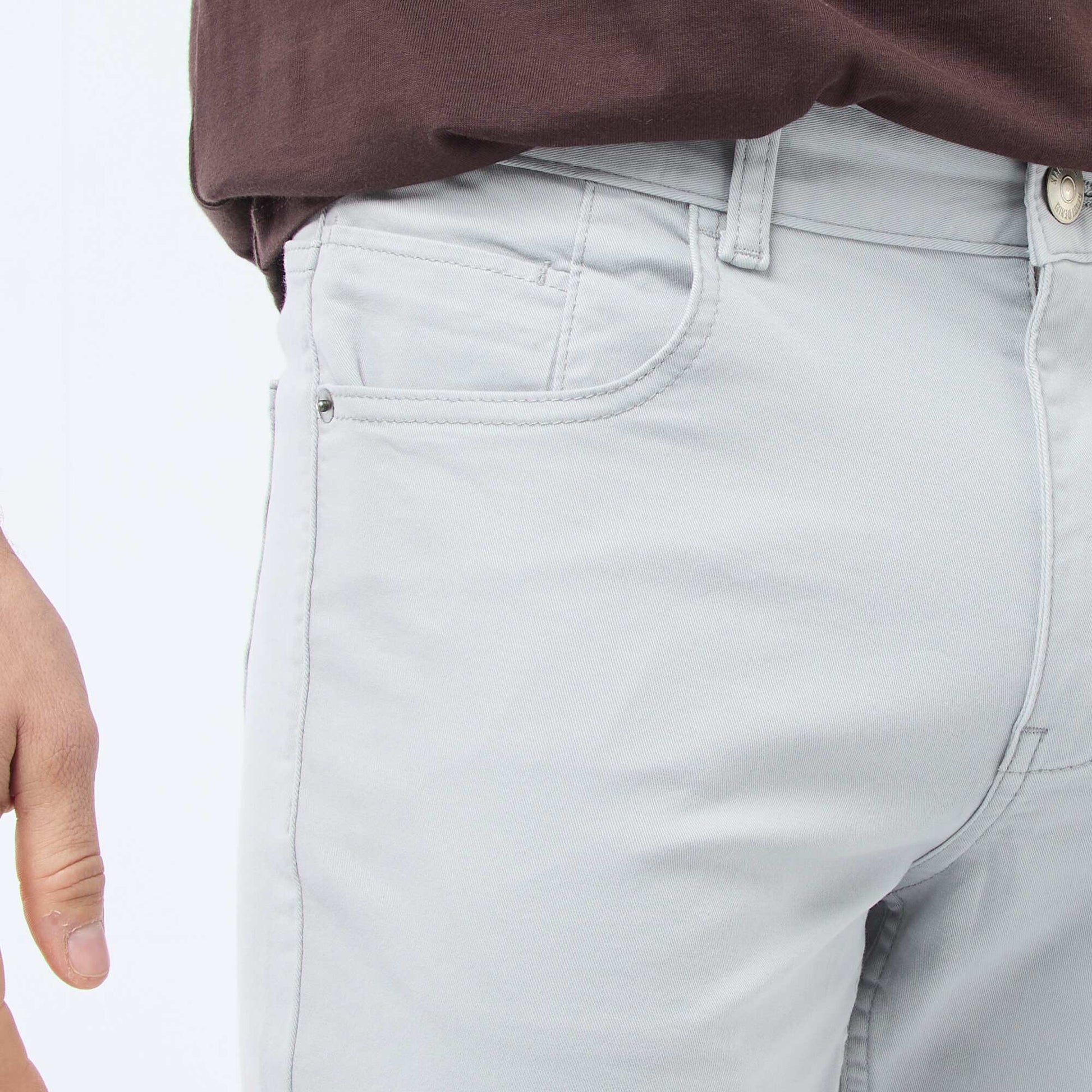 Chino slim 5 poches - L32 GRIS