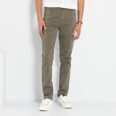 Pantalon slim L38 + de 2m KAKI CLAIR
