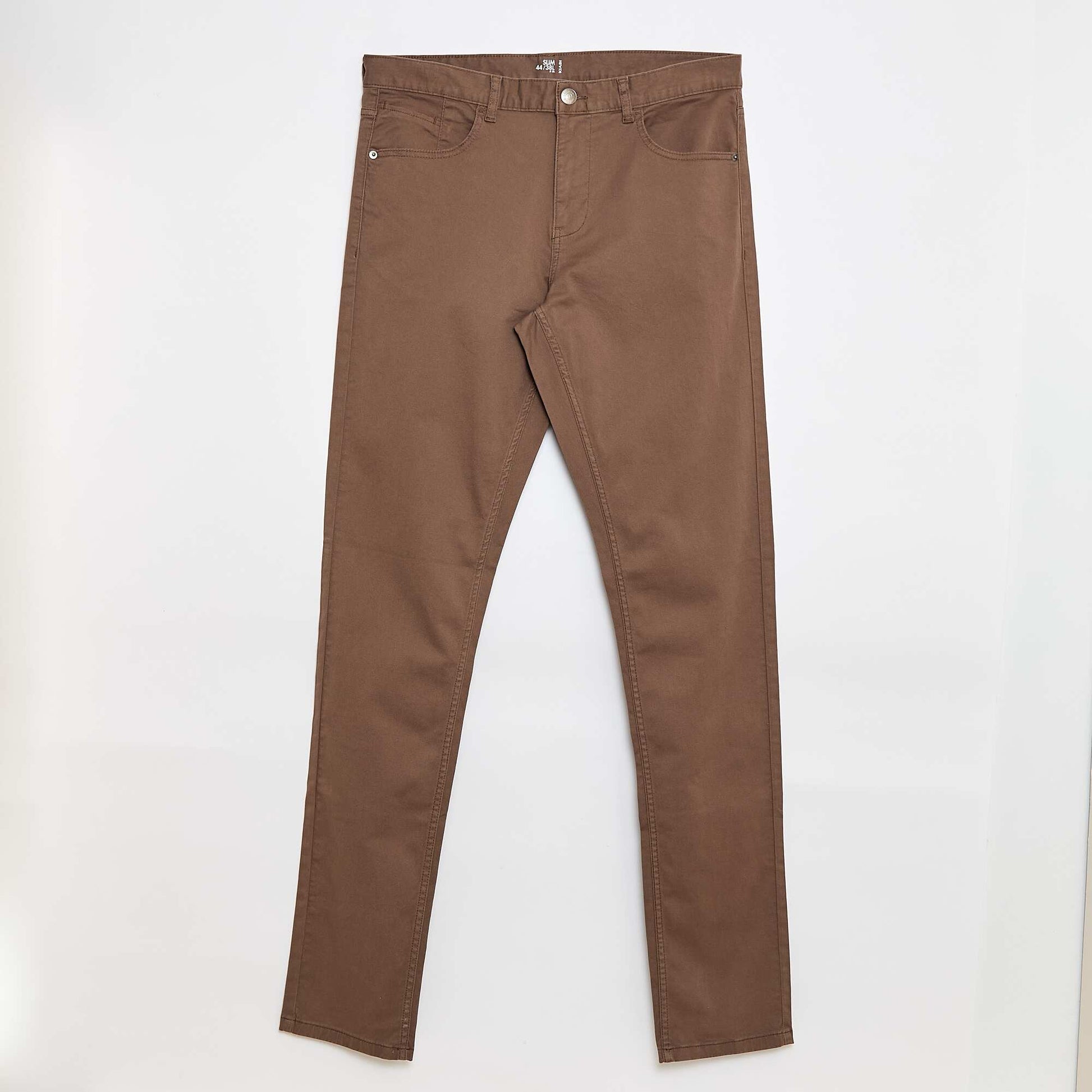 Pantalon slim L38 + de 2m MARRON