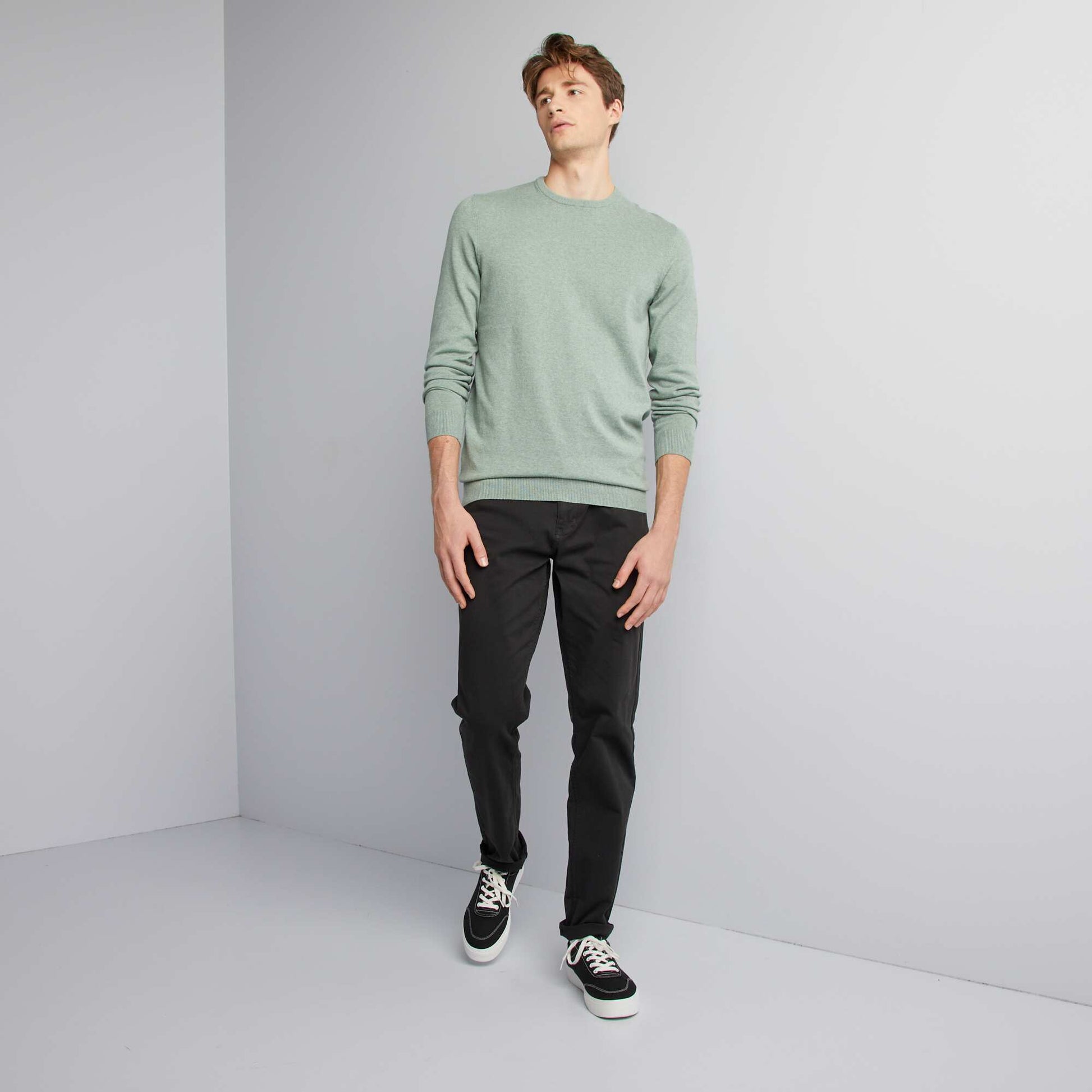 Pantalon slim L38 + de 2m NOIR
