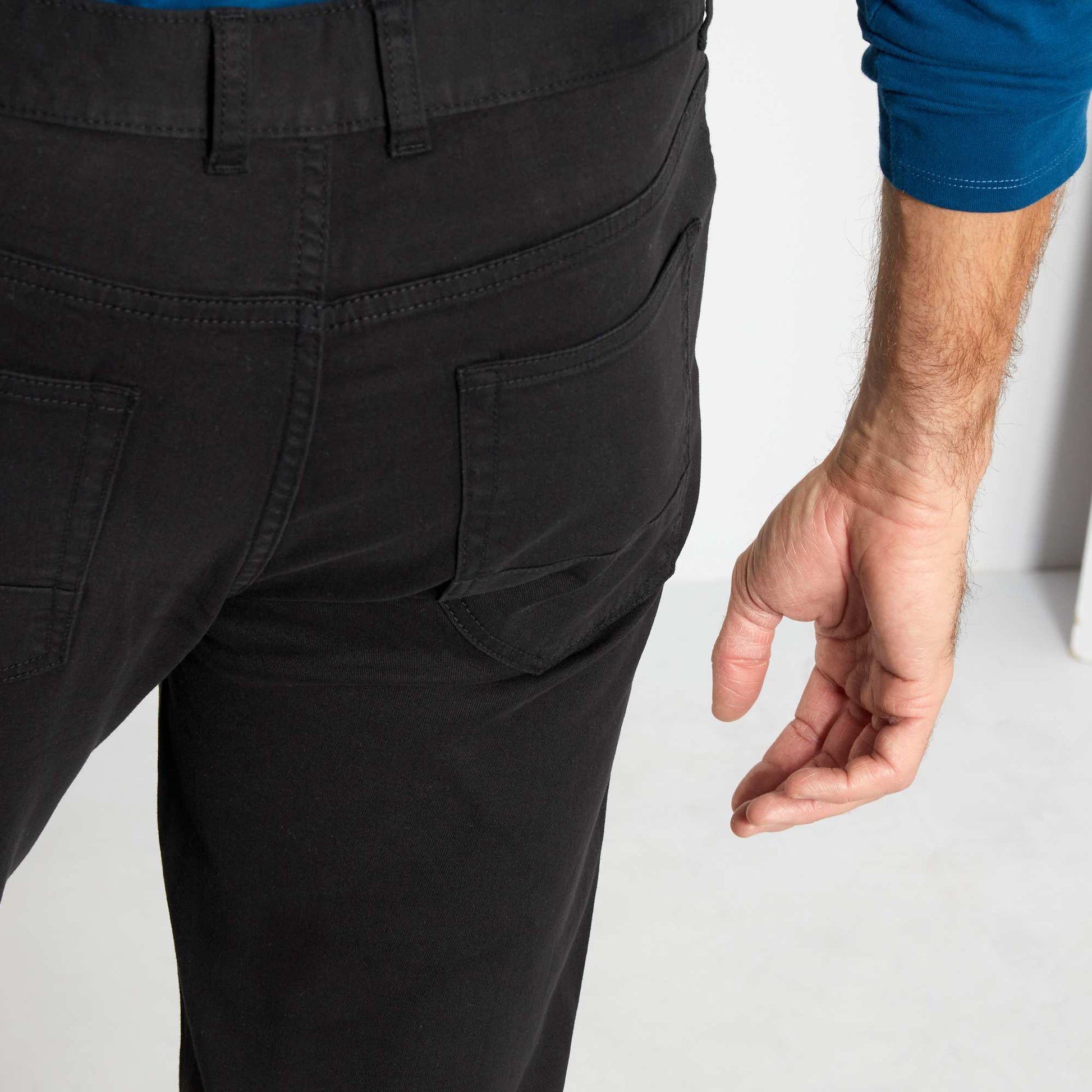 Pantalon slim L38 + de 2m NOIR