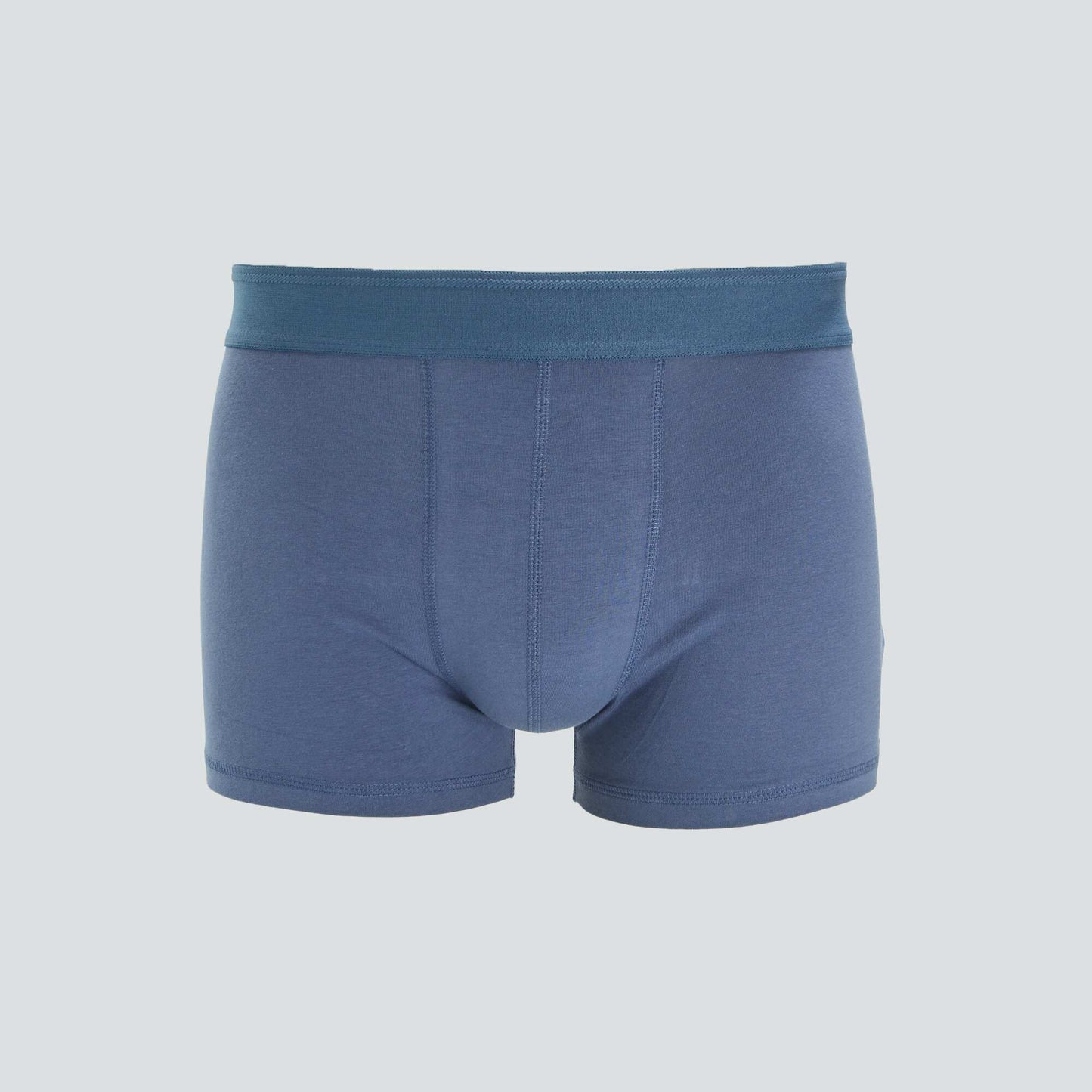 Lot de 3 boxers unis Bleu marine/bleu/ocre