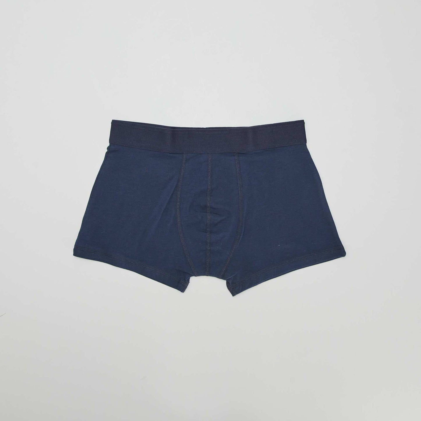 Lot de 3 boxers unis Bleu/Camel